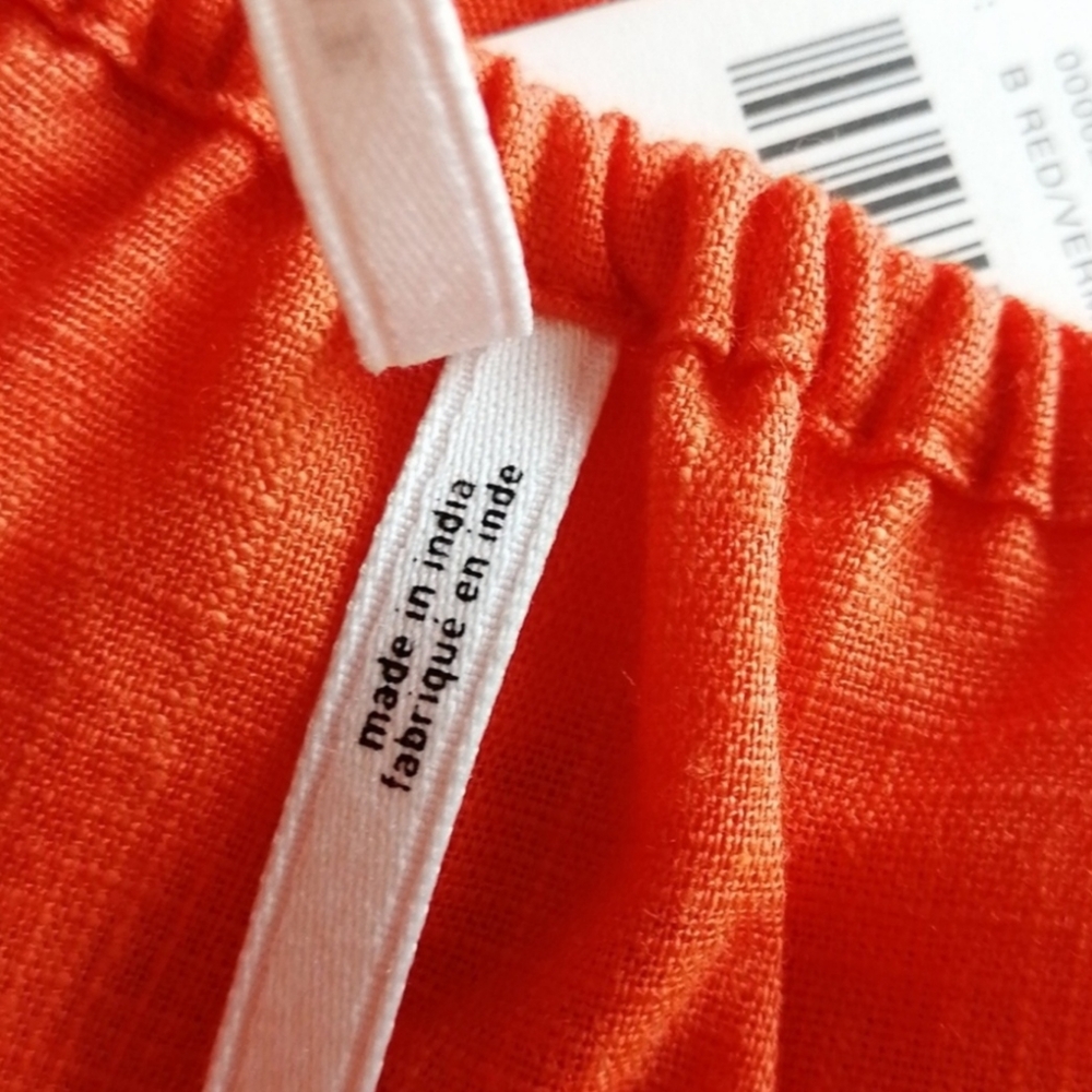 NWT Anthropologie V-Neck Back-Cutout Mini Dress Orange Halter Swim Cover-up - Picture 5 of 14